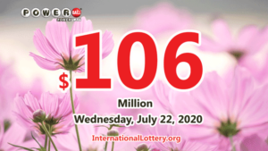 一位玩家中了100万美元；强力球奖金飙升至1.06