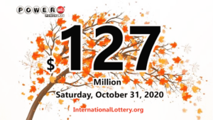 2020年10月28日的 Powerball 结果：两位玩家赢得了百万奖金。