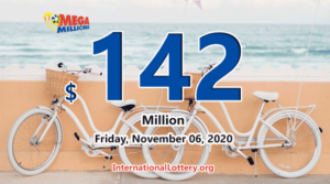 谁会赢得2020年11月6日的1.42亿美金Mega Millions奖池？